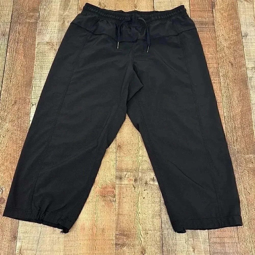 Lululemon Black Wide Leg Cropped Pants